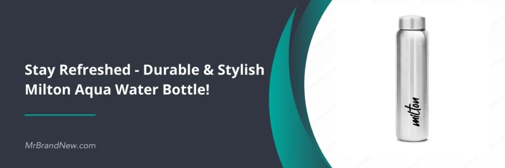 Stay Refreshed - Durable and Stylish Milton Aqua Water Bottle!